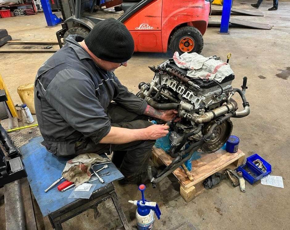 Land Rover vehicle breaking yard